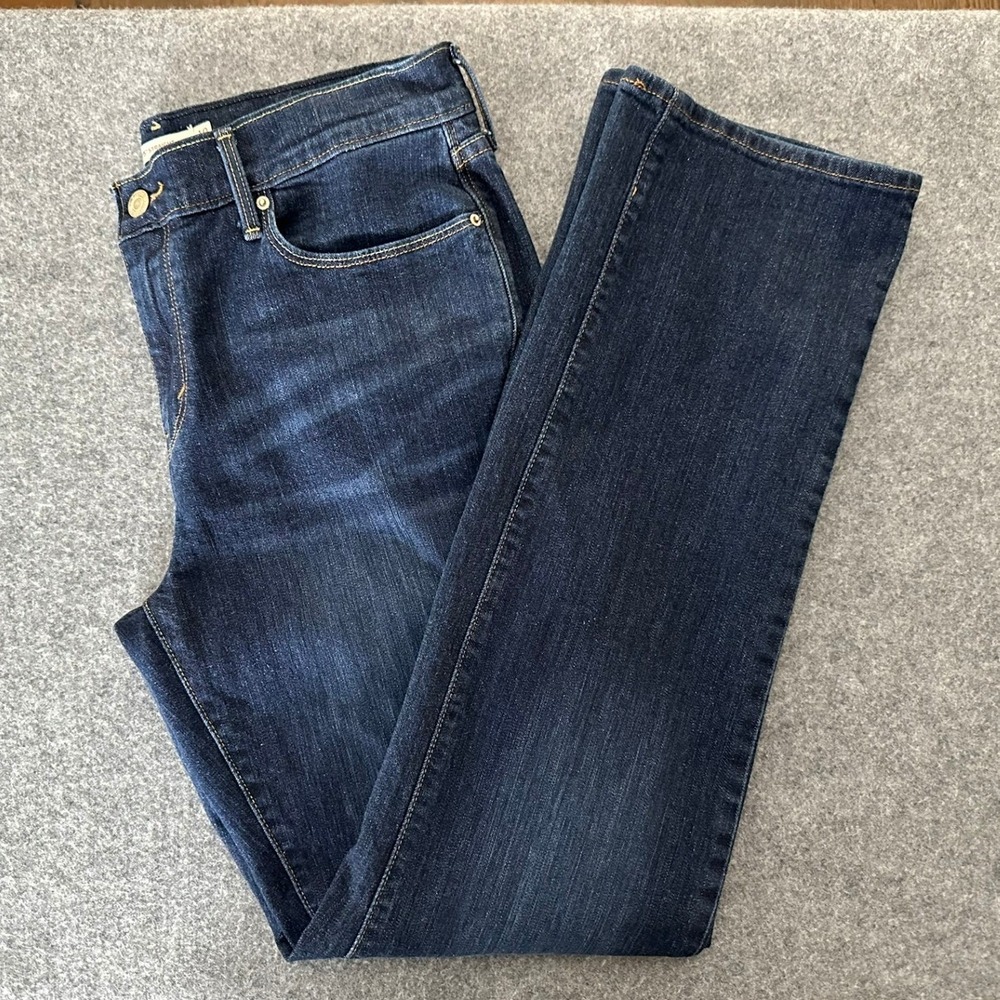 Levi's 505 Straight Jeans Women's 10 Dark Wash‎ Mid Rise Classic Minimalist